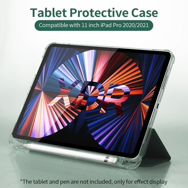 Estuche protector para tableta con ranura para lápiz Suspensión/activación  automática Compatible con iPad Pro 2020/2021 de 11 pulgadas Verde (grano  elástico) yeacher Elastic Grain