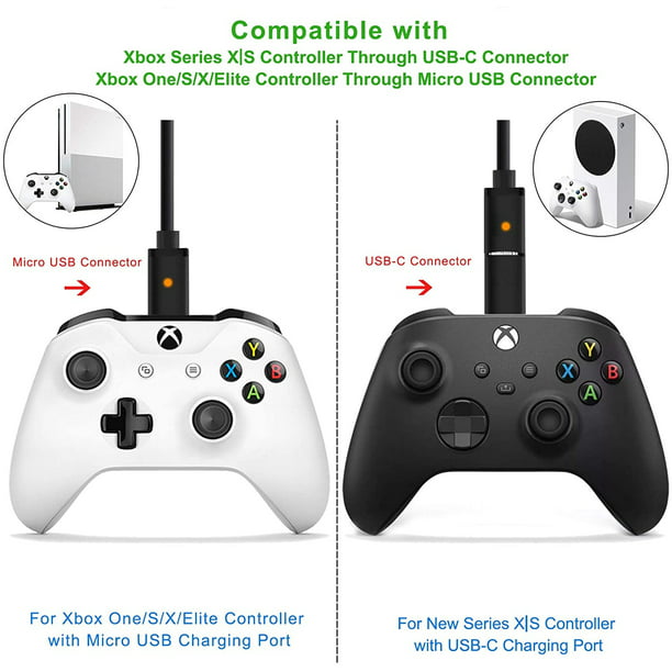 Batería y cable para mando Xbox Series X/S - Conectividad y
