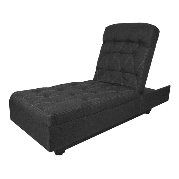 Sofá Cama Armenia Lino Gris Oxford Individual Salas Modernas