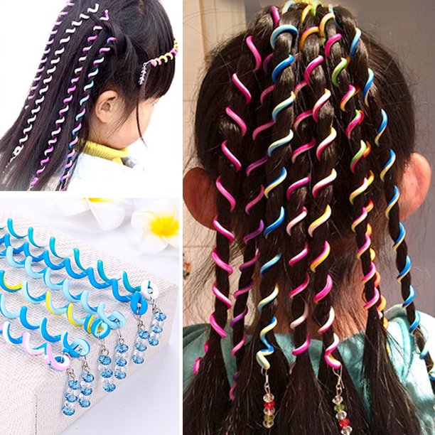 28 Piezas Clips de Pelo en Espiral Accesorios para Pelo Trenzas