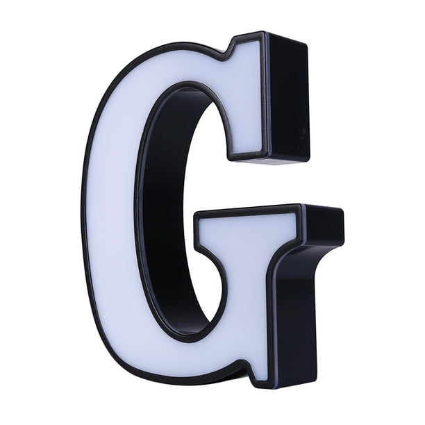 Letras de metal de 13.7 pulgadas para decoración de pared, letras 3D g -  VIRTUAL MUEBLES