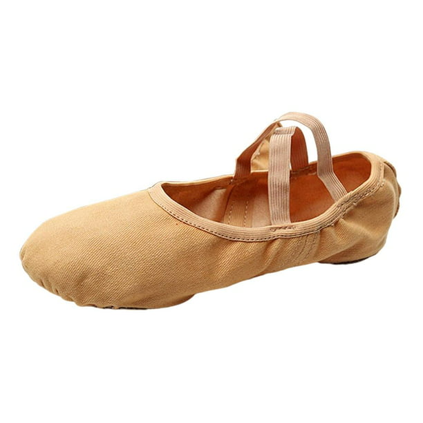 Gobernable Uluru Sofocante Ballet Dance Zapatos Mujeres Pisos de gimnasia Niña pequeña Tan_38 Zulema  ballet pointe zapato de las mujeres niña | Walmart en línea