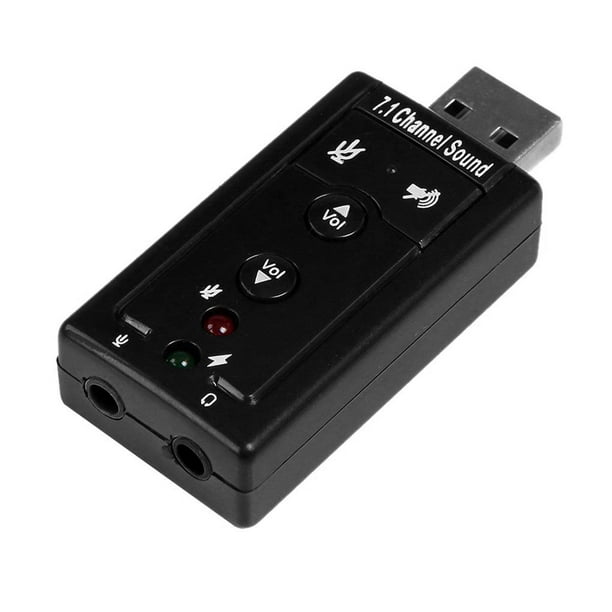 TROND Adaptador de audio USB externo Tarjeta de sonido con un conector  auxiliar TRRS de 0.138 in para salida de audio integrada y micrófono para