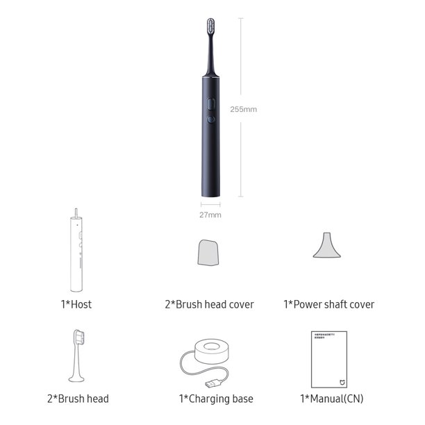 Cepillo Eléctrico Xiaomi Electric Toothbrush T700 Black_Xiaomi Store