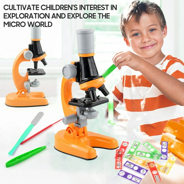Comprar Microscopio óptico monocular 64X-2400X para niños de