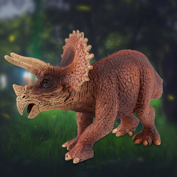 Juego de 15 juguetes de dinosaurio de la selva Triceratops