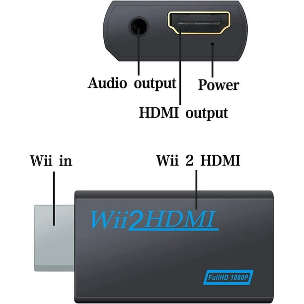 Convertidor Wii Hdtv 1080p Dispositivos Full Hd, Adaptador Wii