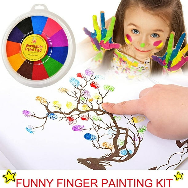 Kit de pintura para dedos para niños, divertido kit de pintura para dedos,  juguetes para dibujar con dedos, pintura para dedos, lo mejor de su clase