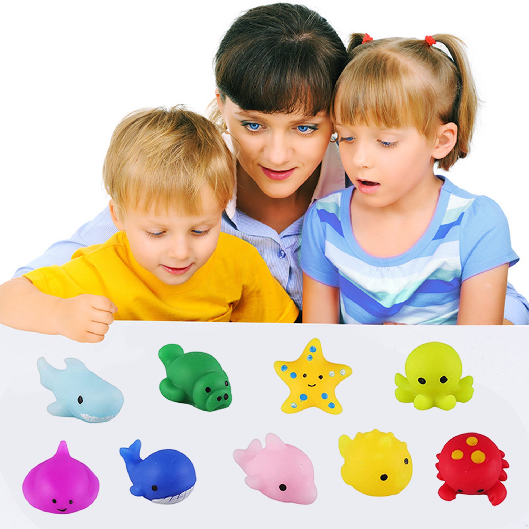 Adorable Paquete Blando De Mini Animales 20pcs Adorable Mini Animal Squishy  Pack Los mejores regalos para niños niñas (Polvo dorado)