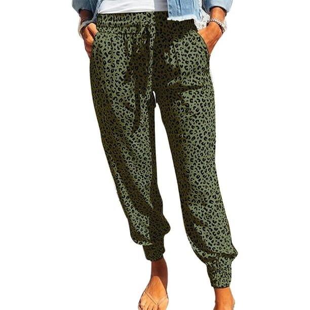 Pantalones leopardo online mujer