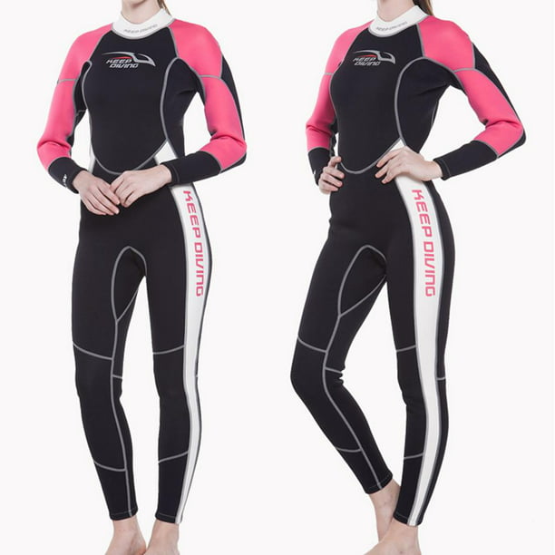 Traje de neopreno de 1,5 MM para mujer, traje de baño de manga corta para  buceo y Surf - AliExpress