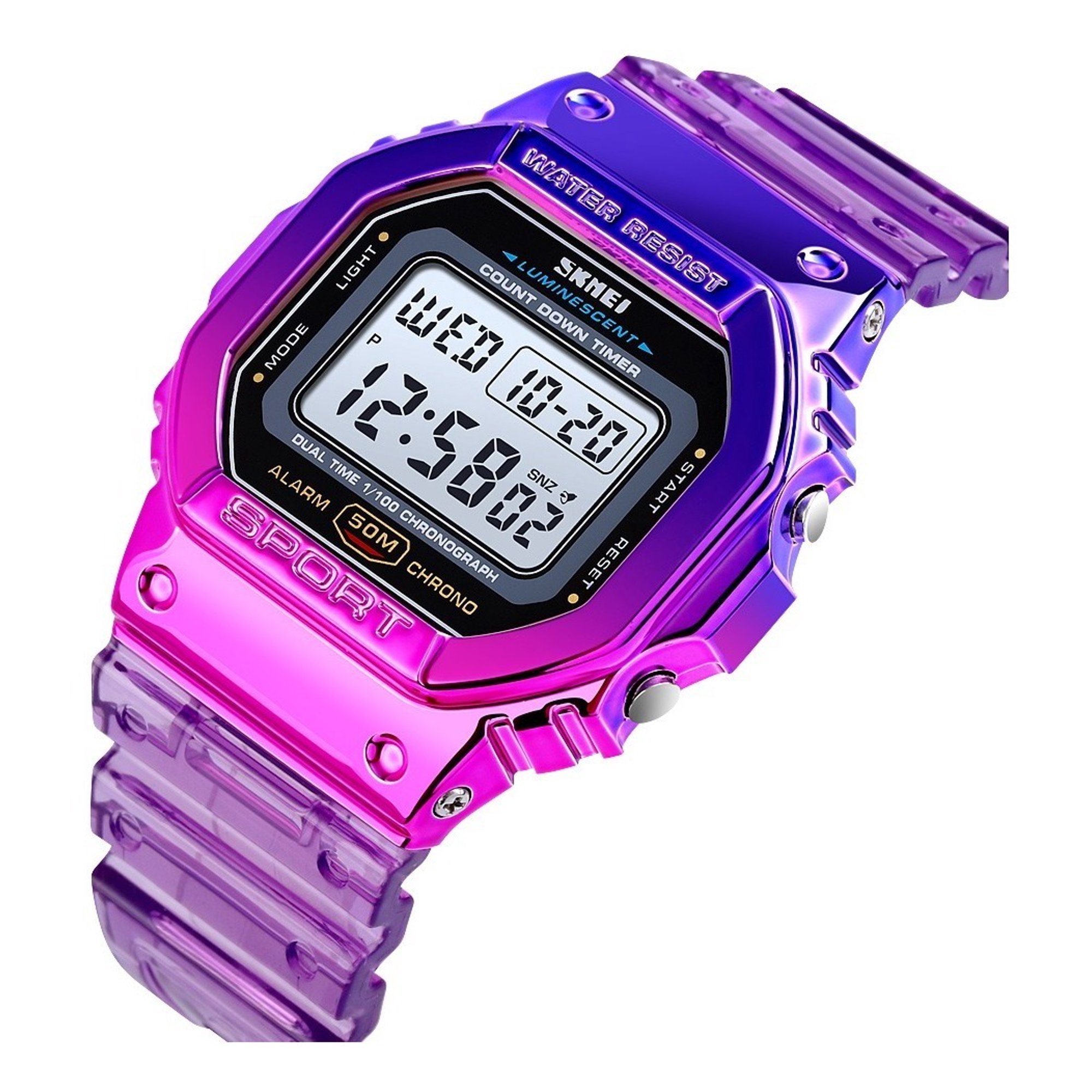 Reloj digital para mujer, reloj deportivo impermeable, analógico, militar,  táctico, retroiluminación LED, alarma, cronómetro, relojes de pulsera