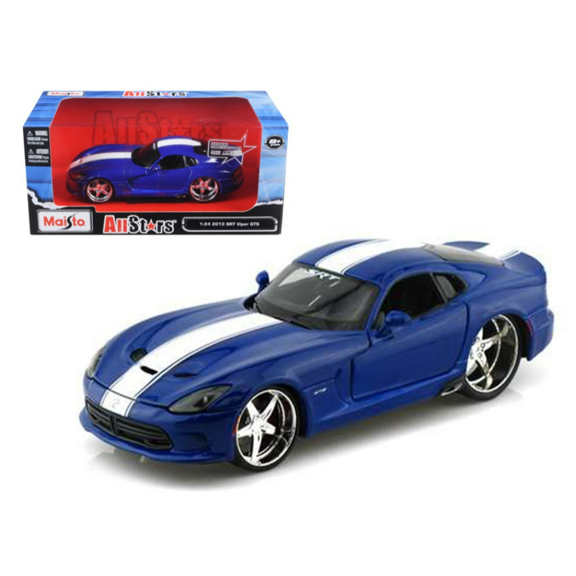 2013 Dodge Viper GTS SRT Blue Custom 1/24 Diecast Model Car por