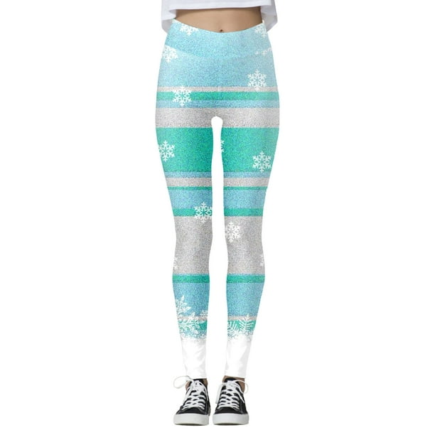 Gibobby Leggings de cintura alta Mujer Impresión digital 3D Navidad Leggings  Pantalones para yoga Correr Gimnasio Pantalones de yoga Medias Compresión  Yoga Correr Fitness (Beige, M)