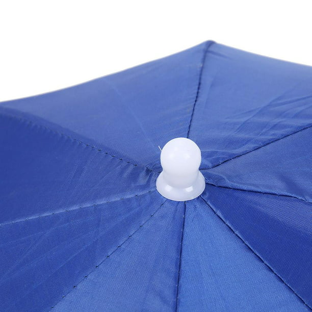 Paraguas montado en la cabeza anti-UV, sombrero de paraguas plegable para  la cabeza, sombrilla para la lluvia, paraguas para pesca, camping