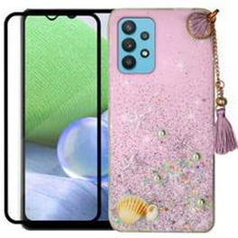 Funda Diamante 3d Atti Color Negro Con Correa Concha Más Mica 9d Para Oppo  A72