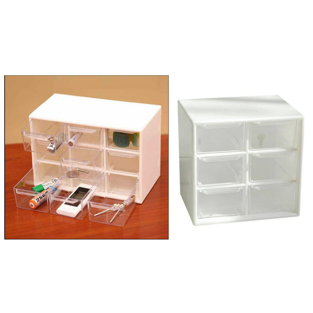 Cajones de almacenamiento de plástico, organizador de 42 compartimentos,  contenedor de montaje en escritorio o pared para hardware, piezas