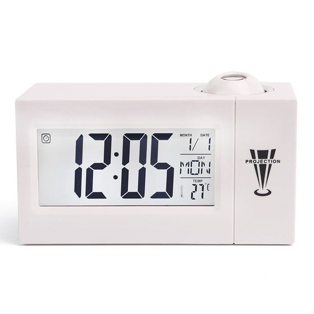 Despertador Proyector Techo Despertador Reloj Proyección 180° Reloj Digital  para Dormitorio, Oficina ACTIVE Biensenido a ACTIVE