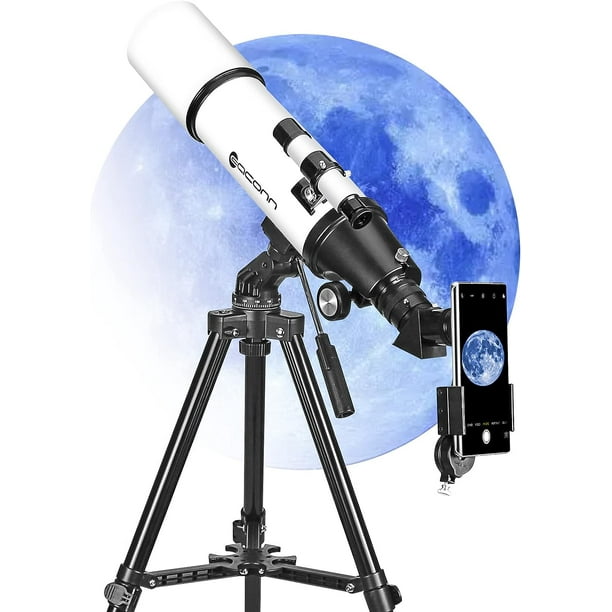 Telescopio para Principiantes y Ninos Telescopios Refractor Astronomico  Portatil