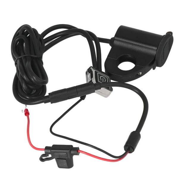 Cargador de teléfono móvil para motocicleta y vehículo eléctrico, pantalla  Digital de voltaje QC3.0, cargador USB Dual con interruptor de aleación de  aluminio YUNYI BRAND Deportes