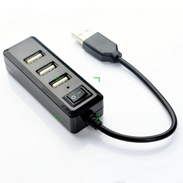 Concentrador USB Alimentado con Cable Largo, Atolla CH-204U3-K USB 3.0