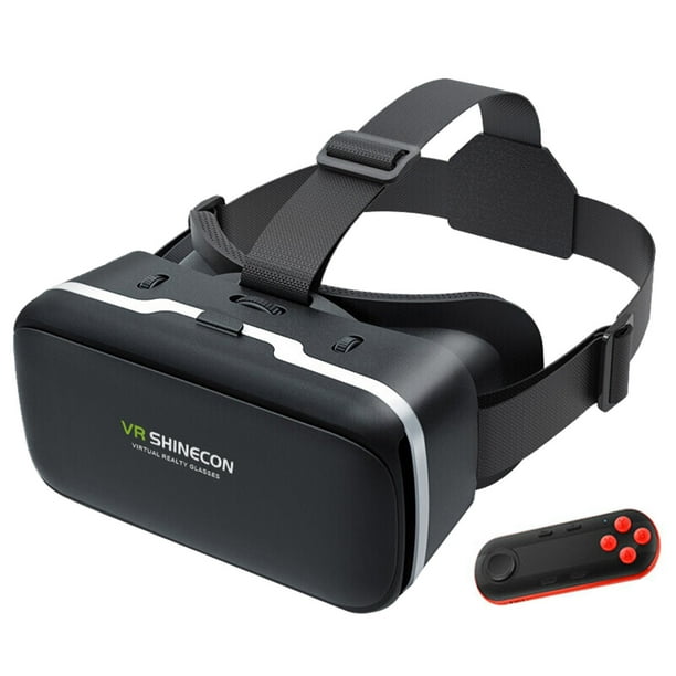 3D VR auriculares, botón de control de imán 3D VR realidad virtual gafas  juego de película para IOS, Android, Microsoft y PC teléfonos serie dentro  de