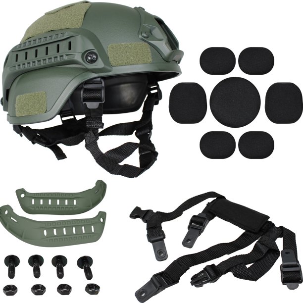 Casco Militar Táctico Gotcha Paintball Airsoft