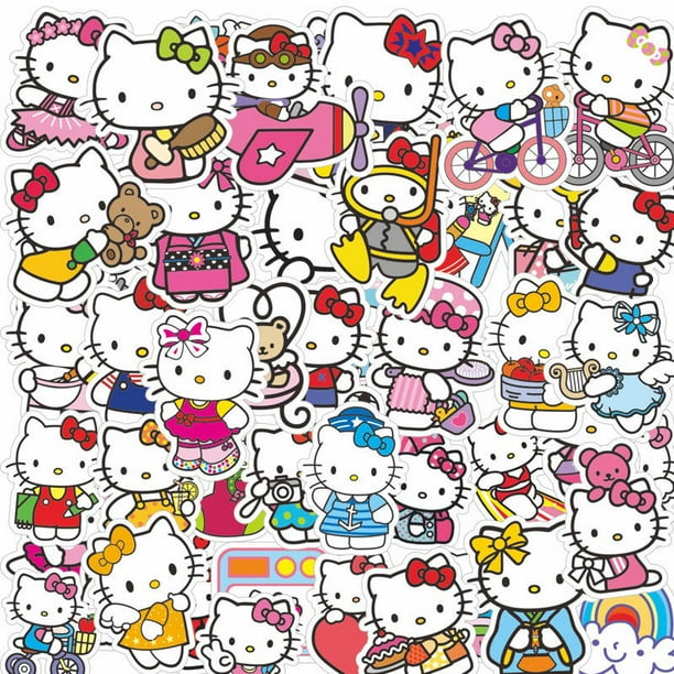 Pegatinas stickers hello kitty (19,5x25 cm.)
