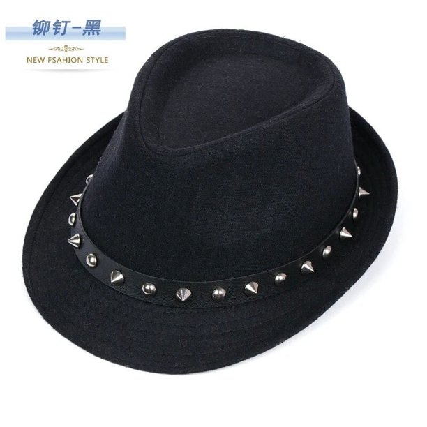 Sombrero de Jazz Fedora de estilo inglés para hombre, de lana