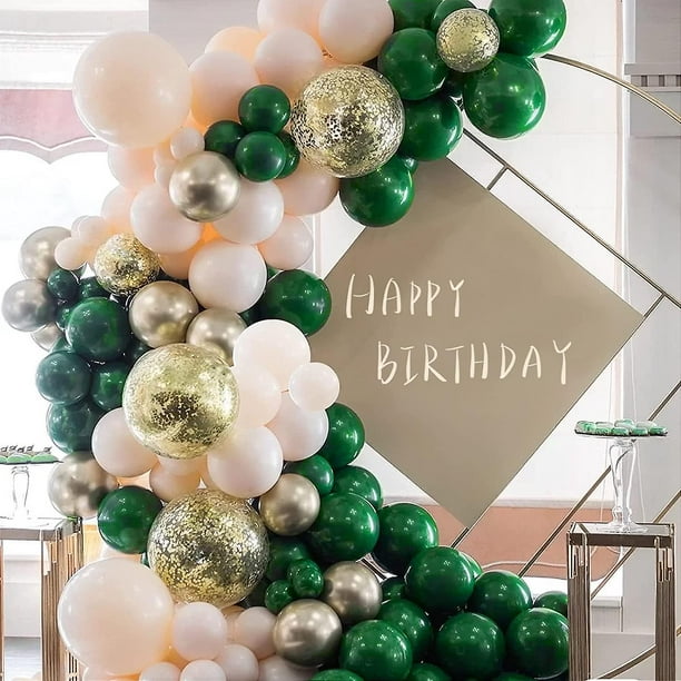 100 globos verdes, globos de látex verde de 12 pulgadas, calidad de helio  para revelación de género, fiesta de cumpleaños, baby shower, boda