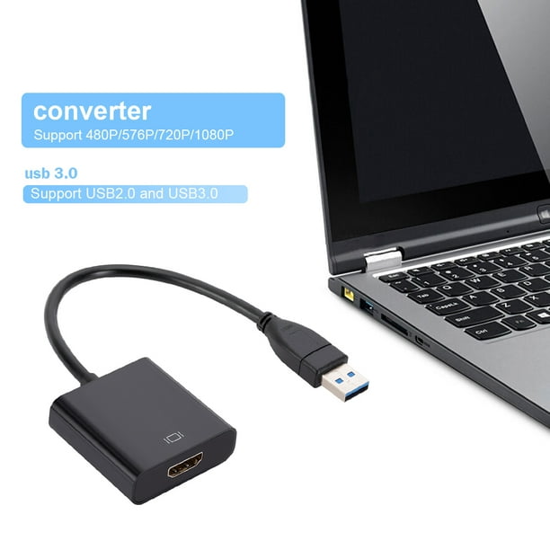 Convertidor de Cable portátil compatible con HDMI, 720P/1080P