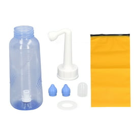 Botella de enjuague nasal de 300ml limpiador del sistema de enjuague nasal  de grado alimenticio para niños adultos ANGGREK Lavado nasal