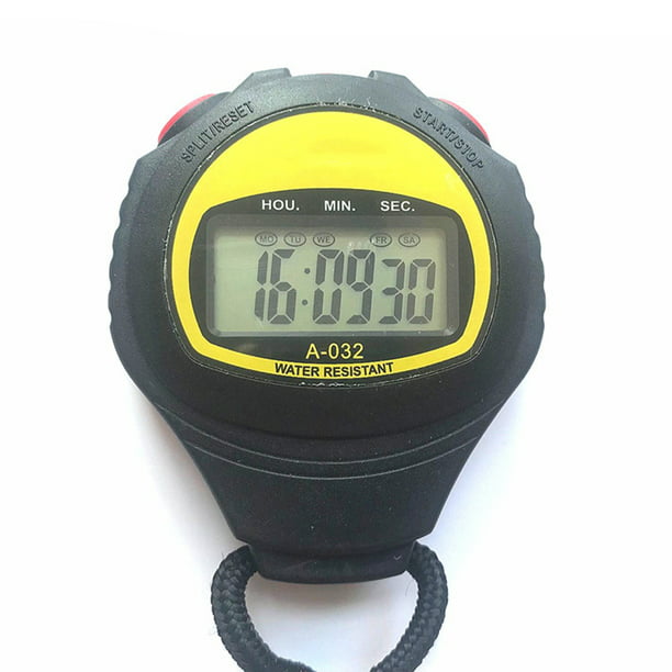 Reloj digital digital con temporizador digital, cronómetro digital,  cronómetro deportivo, cronómetro electrónico, cronómetro portátil para  correr