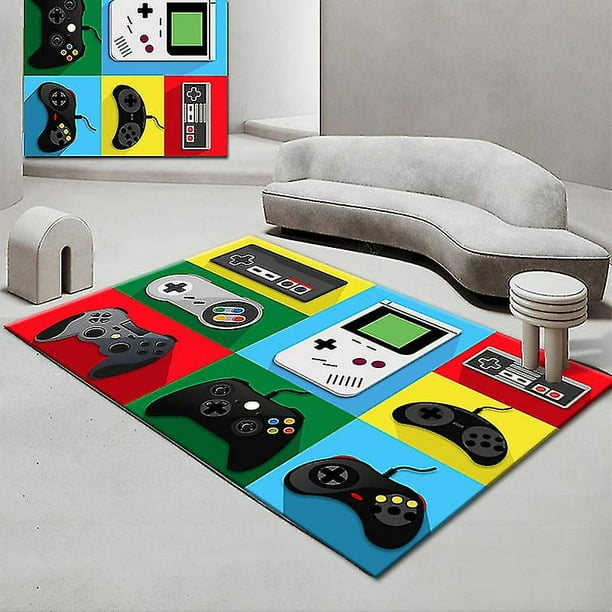 Alfombras de área de controlador de Gamer, alfombrilla antideslizante para  suelo, felpudos, alfombra para corredor de casa, alfombra para dormitorio