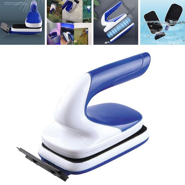 Limpiador para cristales de acuario, limpiador de peceras, fregador y azul  Gloria Raspador limpiador de acuarios