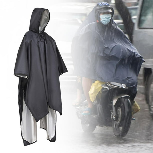 Poncho de lluvia impermeable chubasquero capa para adulto hombre mujer  plegable