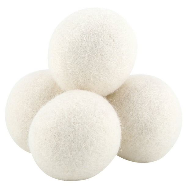 Juego de 26 bolas de lana para secadora de 24 bolas de lana reutilizables  XL con 2 bolsas de muselina antiestáticas bolas de lana suavizante de tela  – Yaxa Colombia