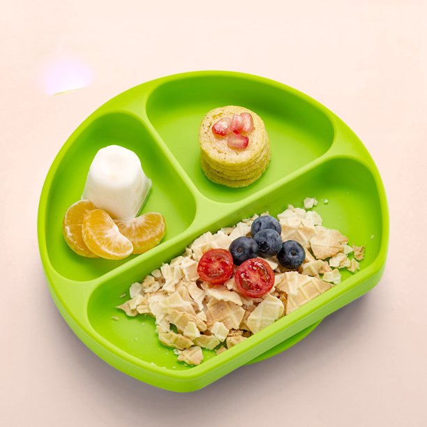 Youngever 2 Paquetes Platos Infantiles Compartimentos, Platos de Silicona para  Niños : : Hogar y cocina