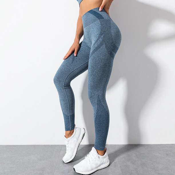 Pantalones De Yoga Sin Costuras Para Levantar Caderas, Leggings De Cintura  Alta Para Correr Y Hacer Ejercicio, Ropa Deportiva Para Mujeres