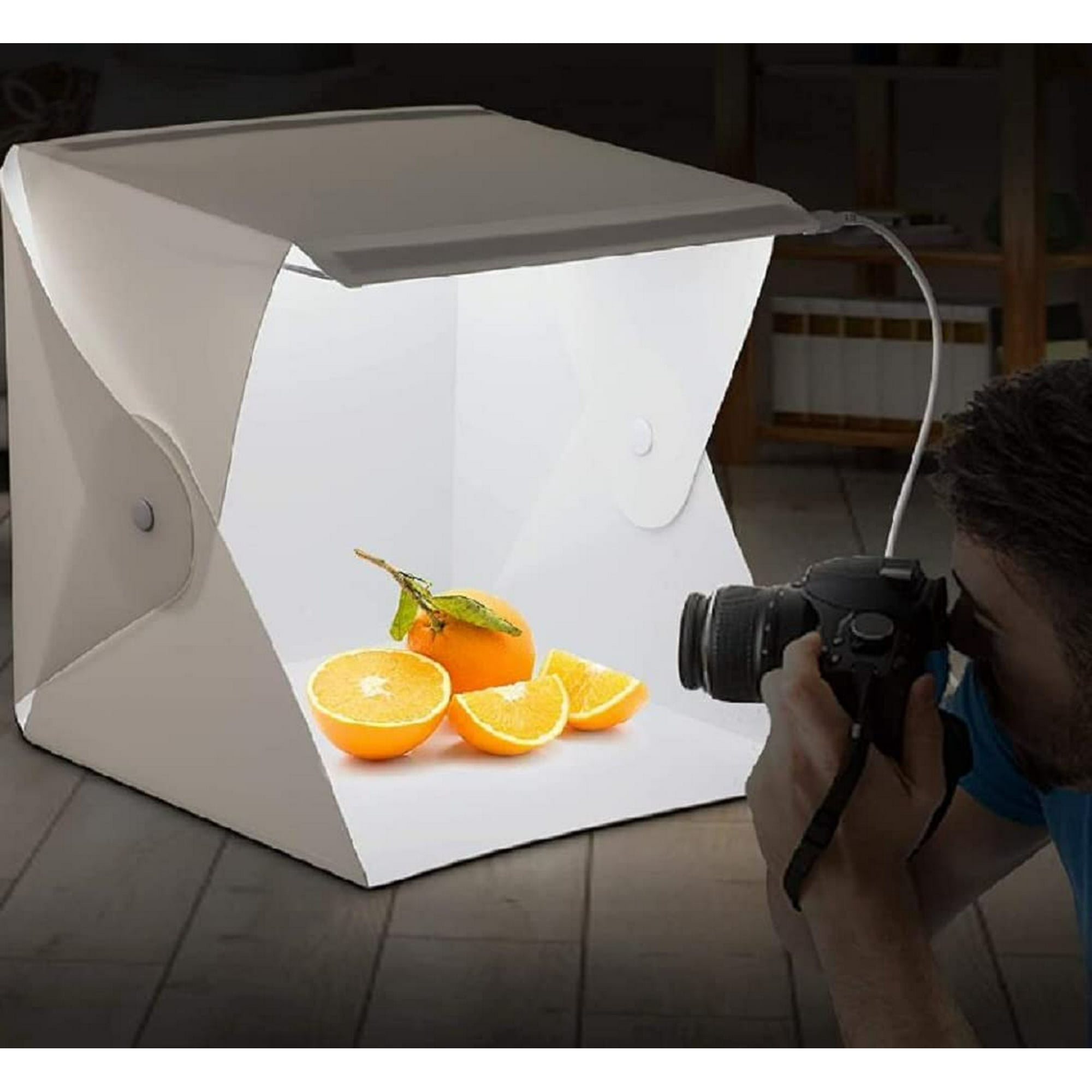 Mini estudio fotográfico, caja de luz para fotografía súper brillante, caja  de luz, portátil, tienda de campaña con 6 colores de fondo para