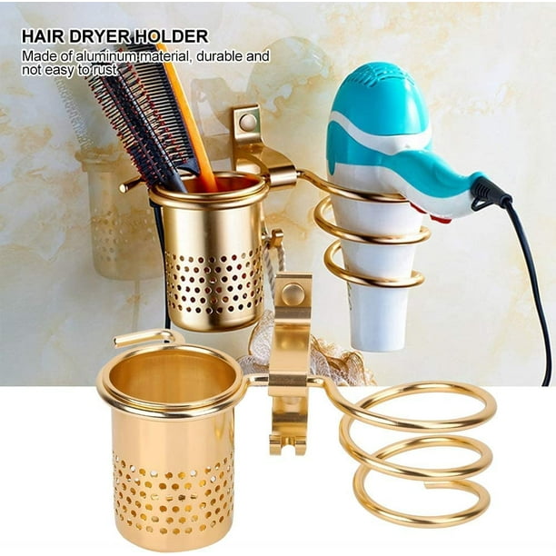 Soporte para secador de pelo, soporte multiusos para secador de pelo,  soporte para secador de pelo, soporte para baño montado en la pared,  organizador