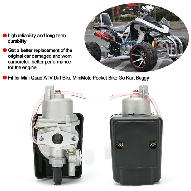 Carburador de carburador de motor de 2 tiempos Mini Quad para ATV Dirt  MiniMoto Go Kart Buggy Pocket 47cc 49cc
