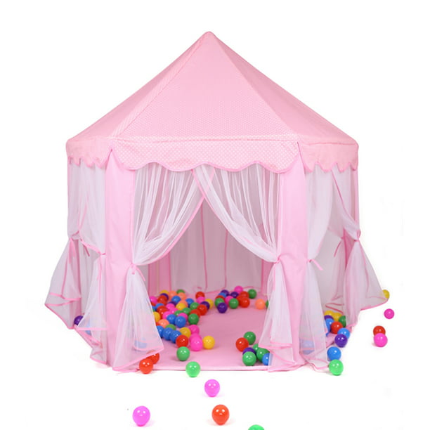 campaña rosa portátil para niños y niñas, castillo de princesa, casa de  castillo de hadas Zulema Carpa niños | Walmart en línea
