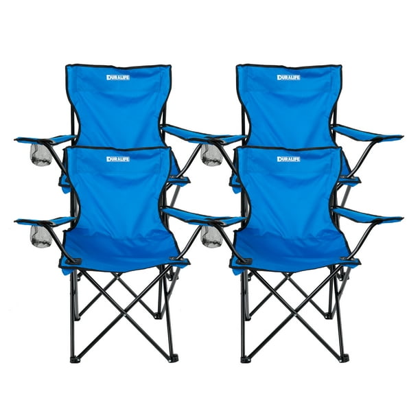 Sillas de playa para adultos, sillas de playa de alta resistencia plegables  ligeras, silla plegable portátil al aire libre con portavasos grandes y