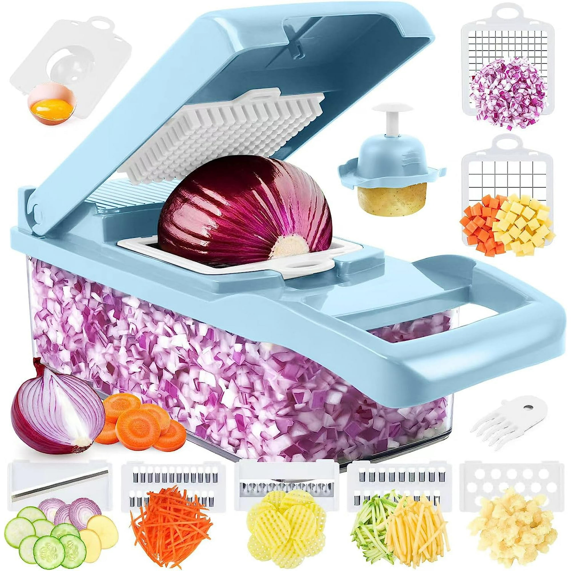 AHCZDDK Picador de verduras – Picador de alimentos que ahorra tiempo y  trabajo – Cortador de verduras profesional de cebolla, cortador de verduras