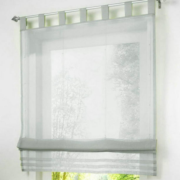 Cortinas de bolsillo de varilla ajustable para ventana, cortinas