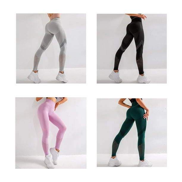  WDSFT Fitness Leggings mujer cintura alta ahueca hacia fuera  pantalones de yoga de secado rápido Running Gym Leggings pantalones : Ropa,  Zapatos y Joyería