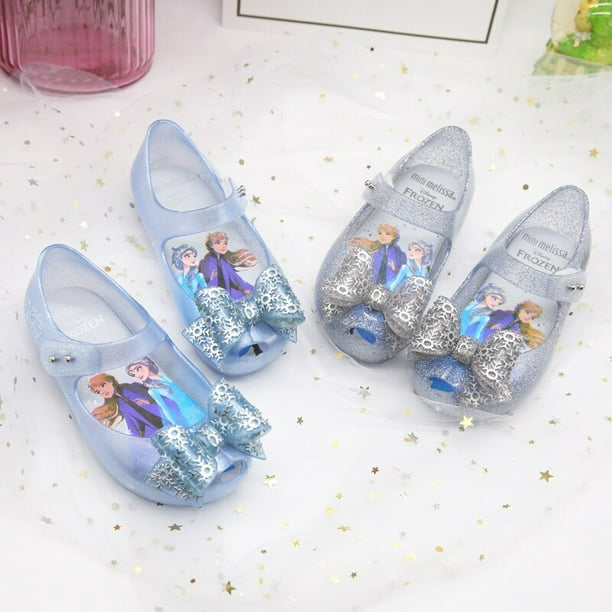 Nuevas sandalias de Disney para niñas, zapatos de princesa elsa de