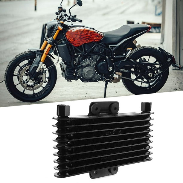 Radiador de aceite, enfriador de aceite universal de motor, accesorio de  radiador de refrigeración para motocicletas de 125-250 CC ATV Dirt Bike