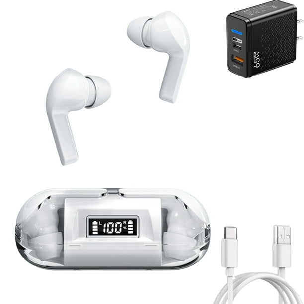 Audifonos Inalambricos Bluetooth 5.3 Gamer Auriculares con Microfono y  Cargador USB+PD Tipo-C 33W Ehuebsd para iPhone Samsung Huawei Laptop